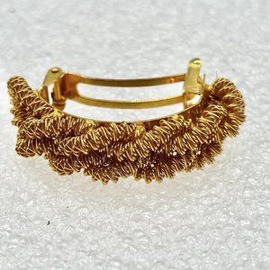 Vintage Estate Gold Tone Barrette Hair Clip Otomatic France Clip